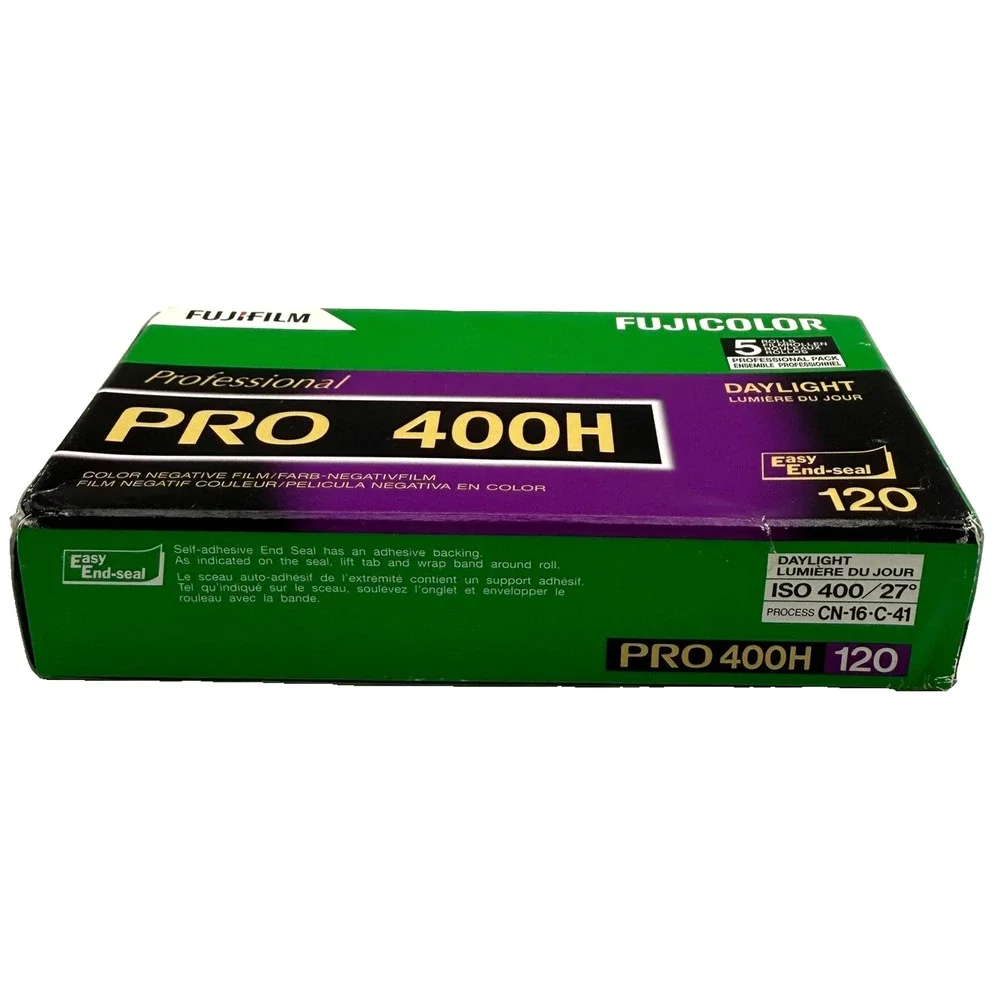 Fujifilm Fujicolor Pro 400H 120 Color Negative Film 5 Roll Pack EXP 2018 Sealed
